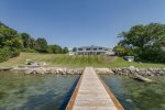 Wide Open Views with private lakefront, huge yard, and seasonal dock